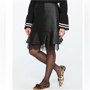 Faux Leather Skirt